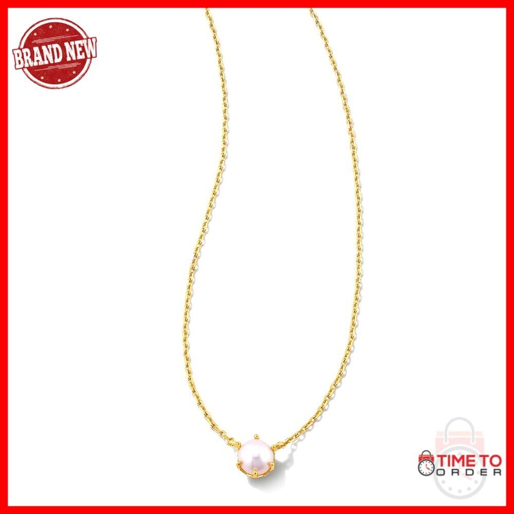 Pearl Pendant Necklace, 18" Chain, Lobster Clasp, Minimalist Jewelry